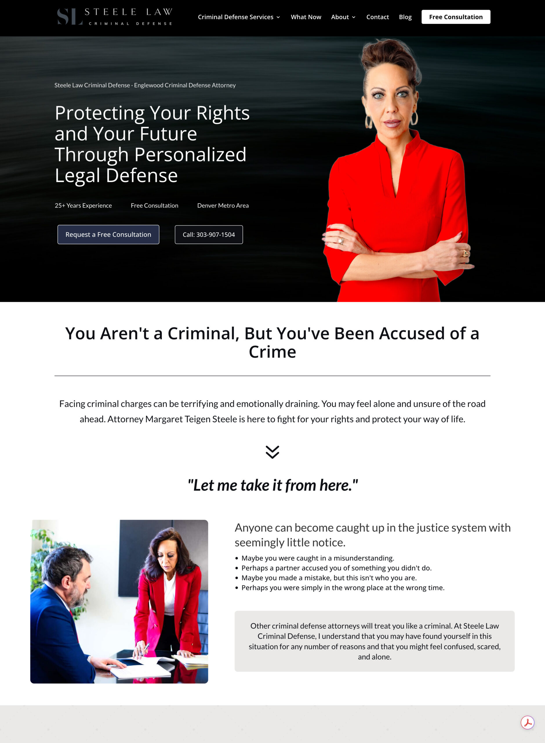 Steele Law Criminal Defense website designed by SnowdriftCO